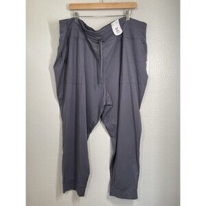 NWT Xersion Classic charcoal Womens Plus‎ Size 3X High Rise Fitted Joggers NEW